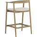 Jeremy 35.75 inch Weathered Oak / Dove Cream Counter Stool